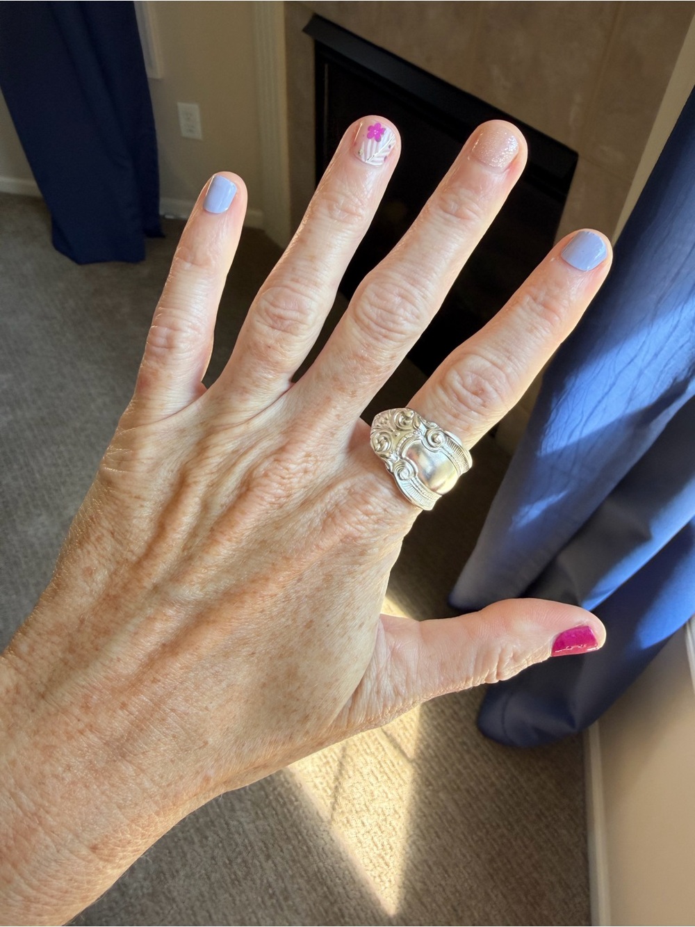 Ornate Spoon Ring - Picture 6 of 11